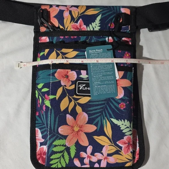 New! Nurse Fanny Pack Waist Bag Medical Supplies Black Pink Organizer Pouch - Picture 6 of 9